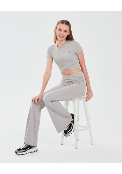 Skechers Performance Coll. W Short Sleeve  T-Shirt Kadın Antrasit Tshirt S241133-003