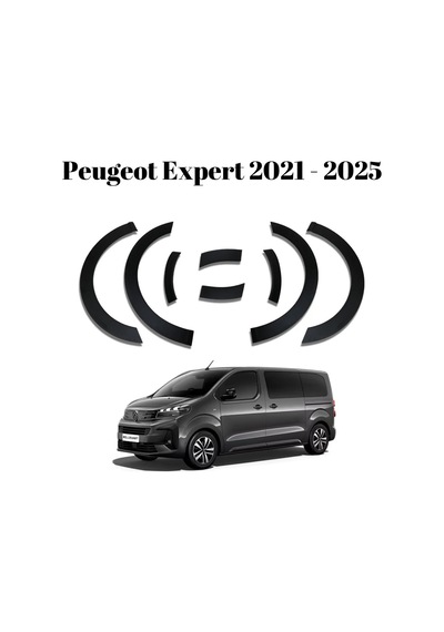 Peugeot Expert 2021 2022 2023 2024 2025 Uyumlu Kapı Ve Çamurluk Koruma Premium Dodik Seti Siyah 8 Parça Tam Set