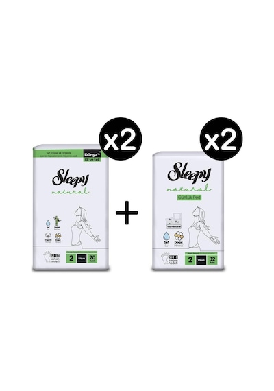 Sleepy Natural Ultra Hassas Hijyenik Ped Uzun 20 Adet