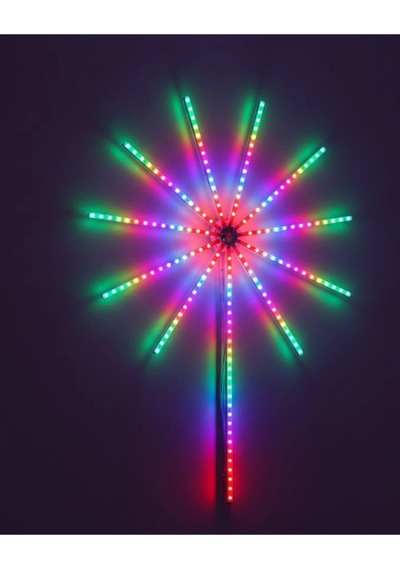 Modüler Rgb Led Duvar Işığı Hav.ai Fiş.ek Efektli Uzaktan Kumandalı Çok Renkli