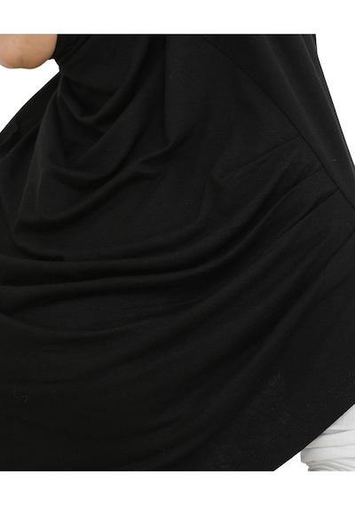 Modish Group Uzun Hazır Giyim Turban Yumuşak Eşarp Islami Giyim Viskon - Siyah Siyah