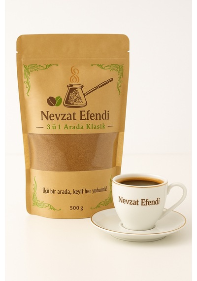 Nevzat Efendi 3 Ü 1 Arada 500 G Kahve Ölçekli, Pratik, Klasik Lezzet Diğer