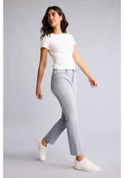 Defacto Crop Flare Fıt Yüksek Bel Gri Jean Pantolon I1912ax26aunm55 Gri-nm55