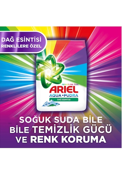 Ariel Toz Çamaşır Deterjanı Parlak Renkler 40 Yıkama 6 KG