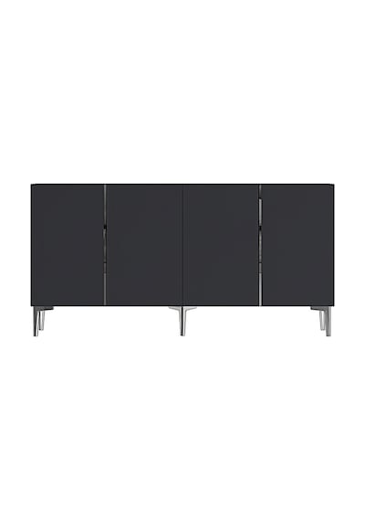 Ka1524as Poli Konsol Ve Tv Sehpası Antrasit-silver 150cm Antrasit - Gümüş