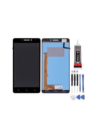 Lenovo Vibe P1m Uyumlu Lcd Ekran Çıtalı Siyah + Montaj Kiti