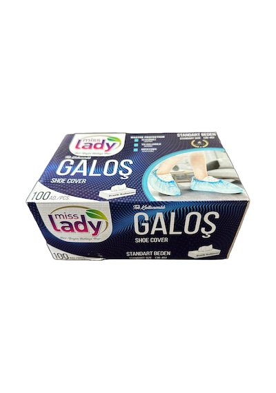 Mis Lady Tek Kullanımlık Pratik Galoş Mavi 100'lü