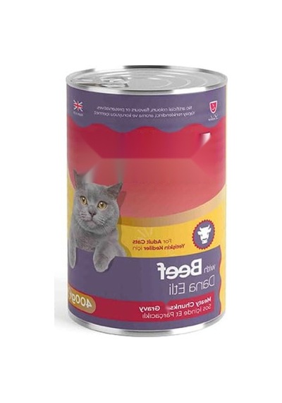 Dana Etli Gravy Soslu Yetişkin Kedi Konservesi, 400 Gr