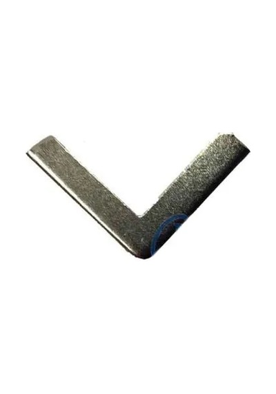 Kitap, Kapak, Menü, Albüm Köşesi, Orta - 18x32mm, Nikel, 1000 Adet Sarı