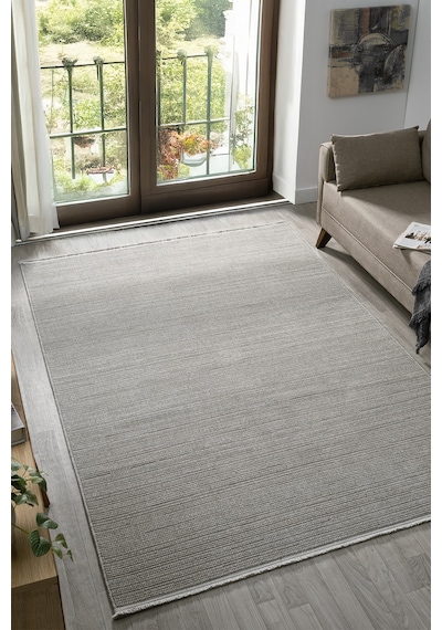 Elvey Home Gri İskandinav Bohem Üst Kalite Bukle Soft Salon Koridor Mutfak Çocuk Oturma Odası Halı Yolluk Gri