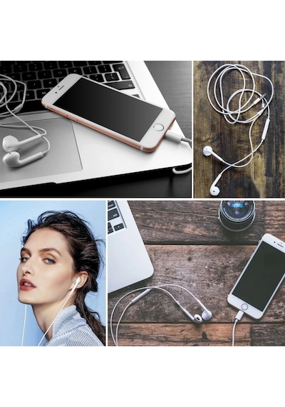 İphone Ucu Çıkışlı Pop Up Kulakiçi Yumuşak Kontrol Tuşlu Kulaklık Pop Up Kulaklık