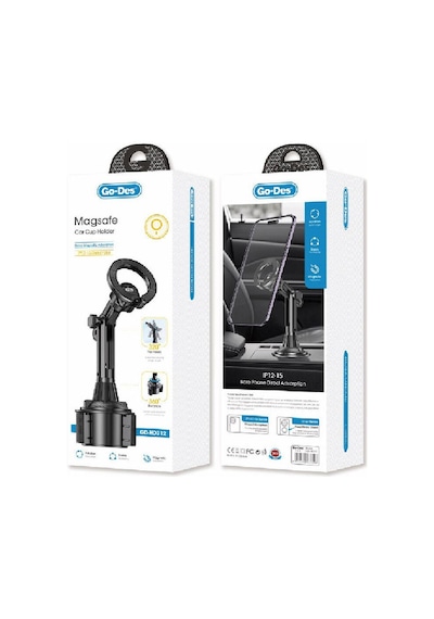 Go Des Gd-hd312 Magnetik Teleskopik Boyun Ve 360 Derece Dönebilen Telefon Tutucu Bardaklık Tasarım