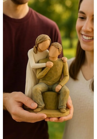 W. Tree Sen Ve Ben Dekoratif Biblo, Modern Çift Figürü, 17 Cm, Reçine Diğer