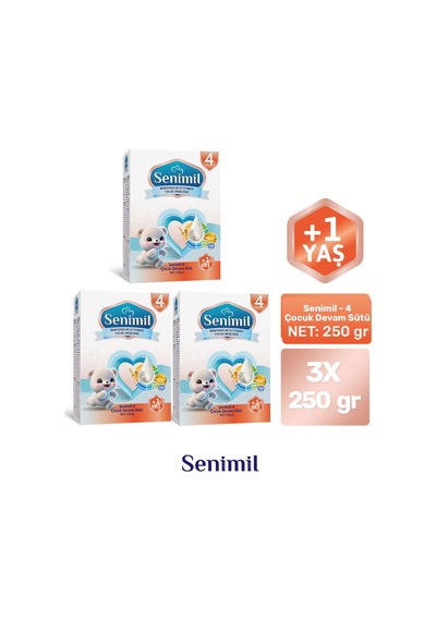 Senımıl 4 Çocuk Devam Sütü 250 G 3 Adet