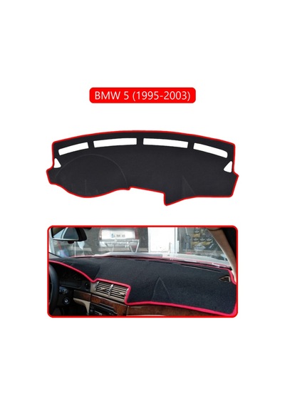 Bmw 5 1995-2003torpido Koruma Halısı Kırmızı Kenar