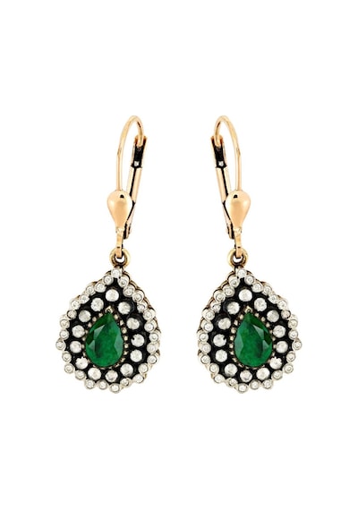 2,42 Ct Zümrüt Elmas Küpe