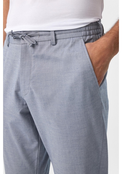 Süvari Buz Mavi Slim Fit Armürlü Jogger Pantolon