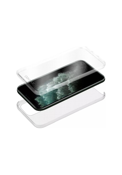 Apple Uyumlu iPhone 11 Pro Kılıf Ön Arka Silikon Koruma Şeffaf