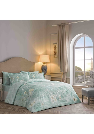Linens Sc Seine Nevresim Takımı Çift Kişilik Turkuaz Turkuaz