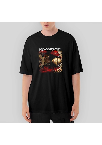Kamelot The Black Halo Oversize Siyah Tişört Siyah