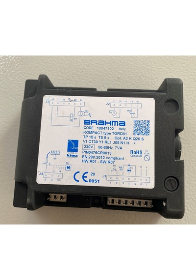 BRAHMA TGRD81 Brülör Otomatiği 18047102 TP15s TS5s 230V 50-60Hz 7VA