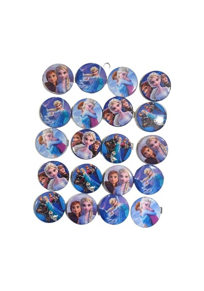 Özel Üretim Rozetler Parti Süsleri Süs Rozeti Frozen Elsa 20 Li Rozet Çok Renkli