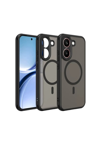Xiaomi Poco X8 Pro Kılıf M-safe Şarj Özellikli Kamera Korumalı Zore Lunex Kapak Xiaomi Poco X8 Pro Zore - Siyah