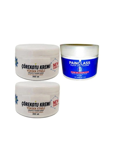 Süper Çörek Otu Kremi Xl Boy Kremi 2x200 Ml+painclass Kuyruk Yağı 100 Ml Kremi