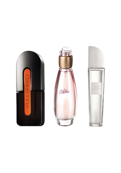 Avon Celebre Kadın Parfüm EDT 50 ML + Pur Blanca Kadın Parfüm EDP 50 ML + Fullspeed Erkek Parfüm EDT 75 ML