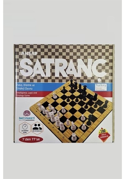 Saki Toys İnci Paketi Ahşap Satranç