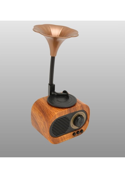 Taşınabilir Mini Retro Radyo Bluetooth Hoparlör Usb Sd Aux Destekli Tech