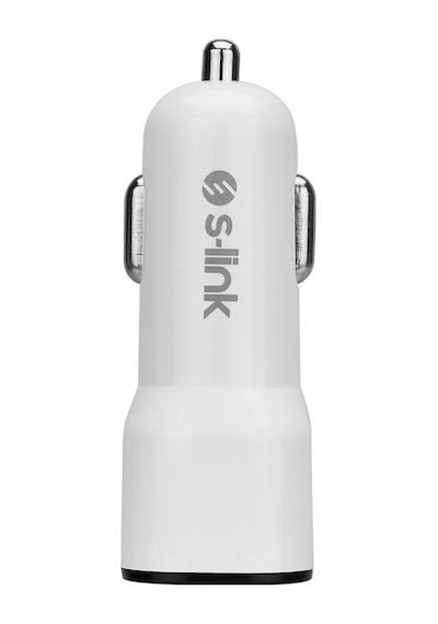 S-Link Sl-Ec30M Micro Usb 3.4A 2 Usb Beyaz Araç Şarj Cihazı