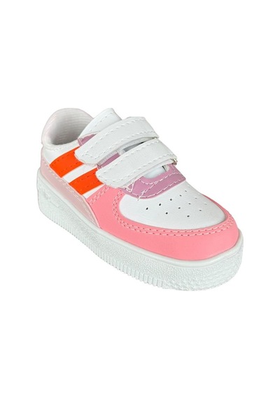 Çocuk Sneaker Spor Ayakkabı Pudra - Turuncu 001