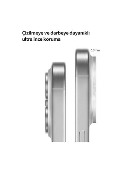 Kamera Lens Koruyucu Şeffaf 9h Sert Temperli Cam 17 Pro Max