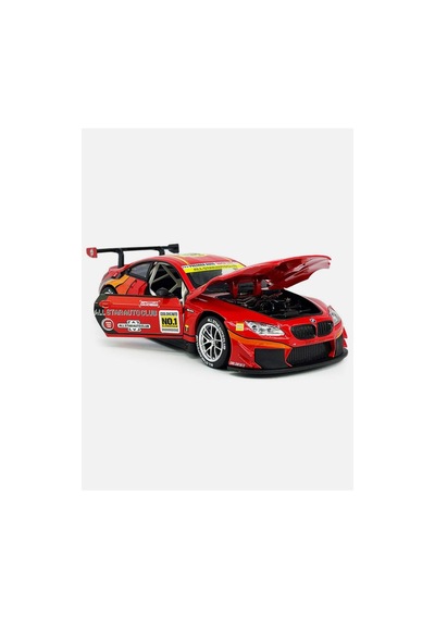 Scowetto Bmw M6 Ggt3 Diecast Model Araba Açılan Kapı Kaput Bmw Yarış Arabası Modifiyeli Bmw M6 Model Araba