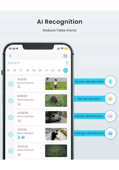 İegeek Kablosuz Pille Çalışan Wifi Güvenlik Kamerası