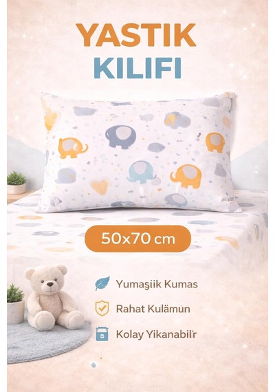 Lexroo Lastikli Çarşaf Lüks%80 Pamuklu Tek Kişilik Takımı Çocuk A