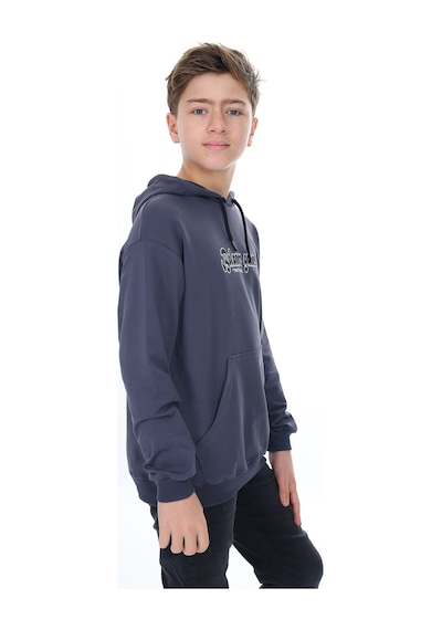 Toontoy Kids Toontoy Erkek Çocuk Oversize Kapüşonlu Hafif Düşük Omuz Baskılı Sweatshirt - 2 İplik Füme Toontoy Kids Toontoy Erkek Çocuk Oversize Kapüşonlu Hafif Düşük Omuz Baskılı Sweatshirt - 2 İplik Füme