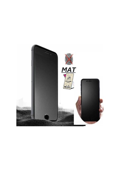 Apple Uyumlu   iPhone 7 Mat Mat Ekran Seramik Tam Kaplayan Kırılmaz Cam Nano Ekran Koruyucu Siyah