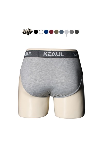 Kp Erkek Düz Pamuklu Gri Boxer Slip Boxer Gri