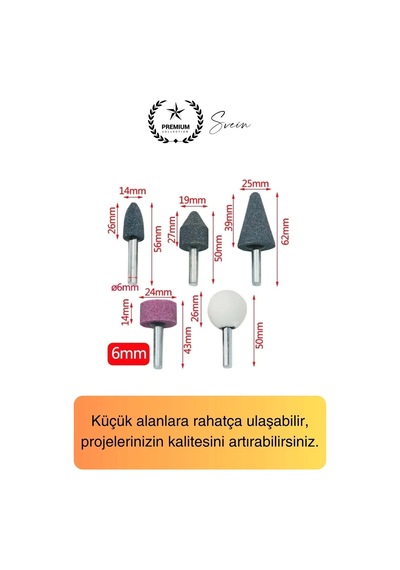 Premium 10 Parça Hobi Gravür Taşlama Ucu Mini Metal Ahşap Oyma Seti Parlatma Zımparalama Fırçalama