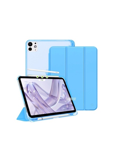 Apple iPad Uyumlu Pro 11 1./2. İle Uyumlu Kılıf Cover Kalem Bölmeli Pc Case 2018-2020 Mavi Sku: Zeusb0dy6sgh2j Arka Kapak