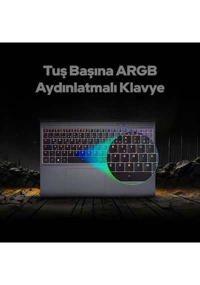 Game Garaj Slayer R7T-5050 C1 R7-8840HX 16 GB 1 TB SSD RTX5050 16" Free Dos Dizüstü Bilgisayar
