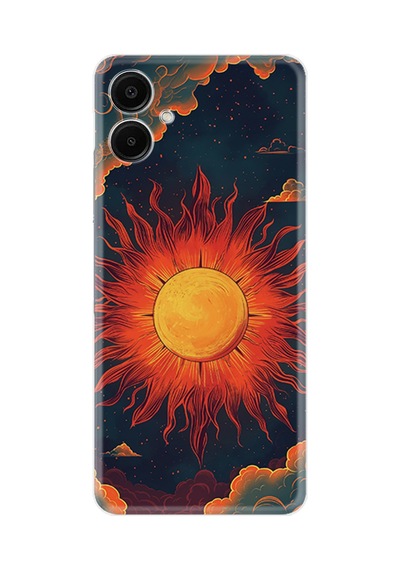 Samsung Galaxy Uyumlu - A06 Kılıf Boutique Baskılı Resimli Güneş Pcode -017
