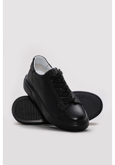 Fast Step Hakiki Deri Siyah Erkek Casual Ayakkabı 216ma888