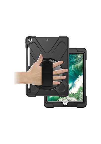 Apple Uyumlu iPad 9.7,2017 9.7 2018 Kalem Yerli Standlı Zırh Kılıf-Shock