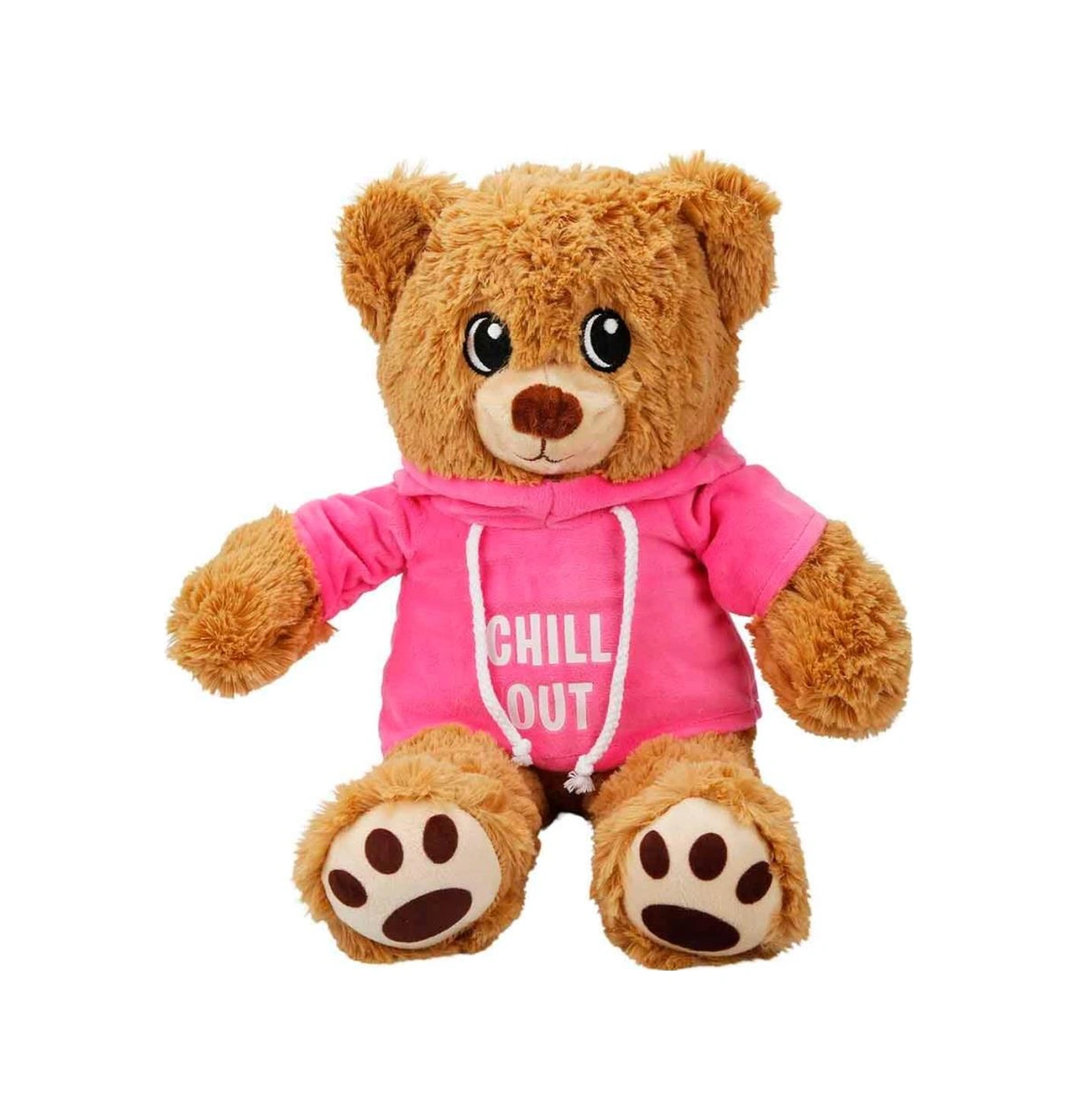 Kapşonlu Peluş Ayı 30 Cm. Mor