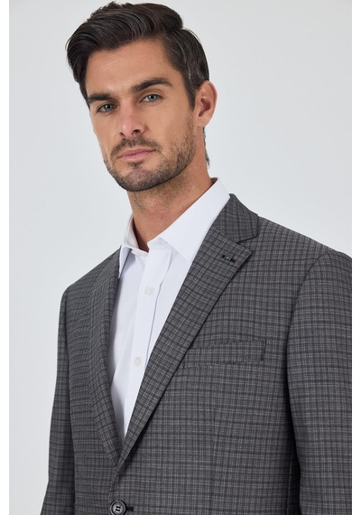 İmza Siyah Mono Yaka Bez Ayağı Tam Astar Esnek 4 Drop Comfort Fit Classic Ceket 1002250157 Siyah