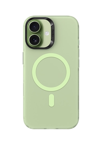 Apple Uyumlu iPhone 17  Kılıf M-safe Şarj Özellikli Benks Lucid Armor Magnetik Kapak Açık Yeşil Açik Yeşil