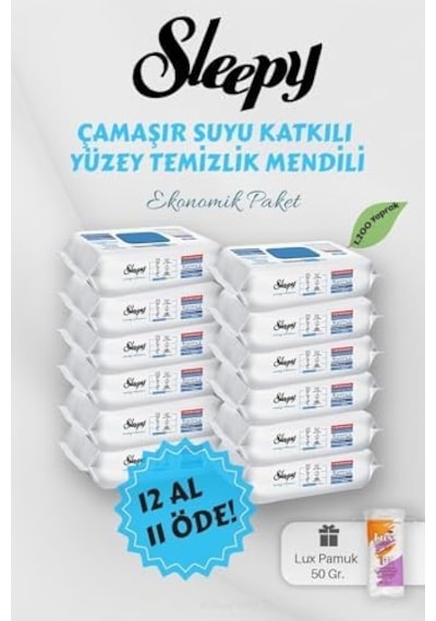 Çamaşır Suyu Katkılı Yüzey Havlusu 12 Al 11 Öde Hediyeli 0